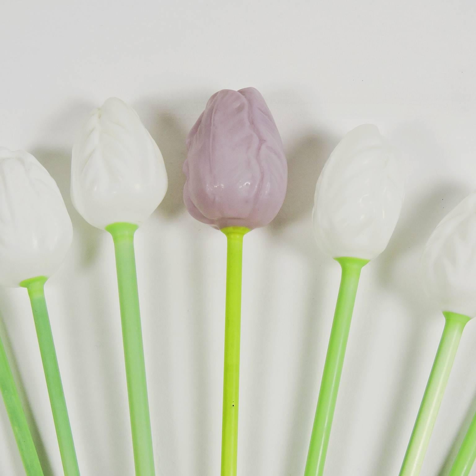 blown glass tulips
