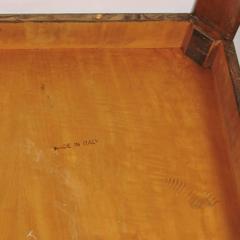 Mid-Century Modern Italian Olivewood Square Cocktail Table