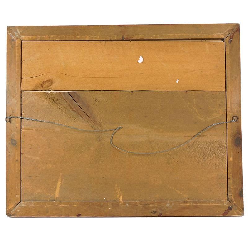 19th Century Folk Art Sandpaper Painting of the Hudson River In Good Condition In Concord, MA