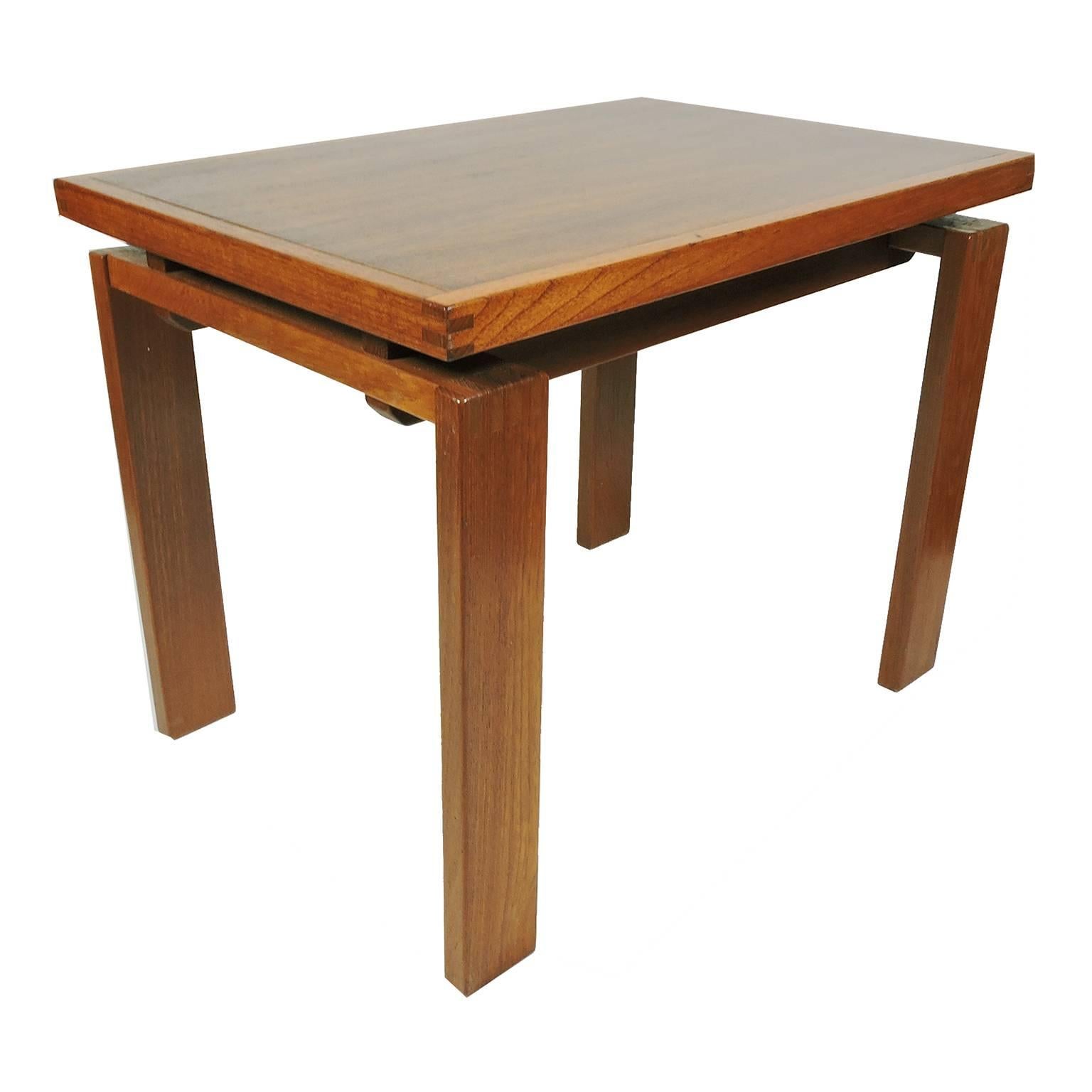 Pair of Danish Mid-Century Modern Teak Side Tables by Trioh Mobler In Good Condition In Concord, MA