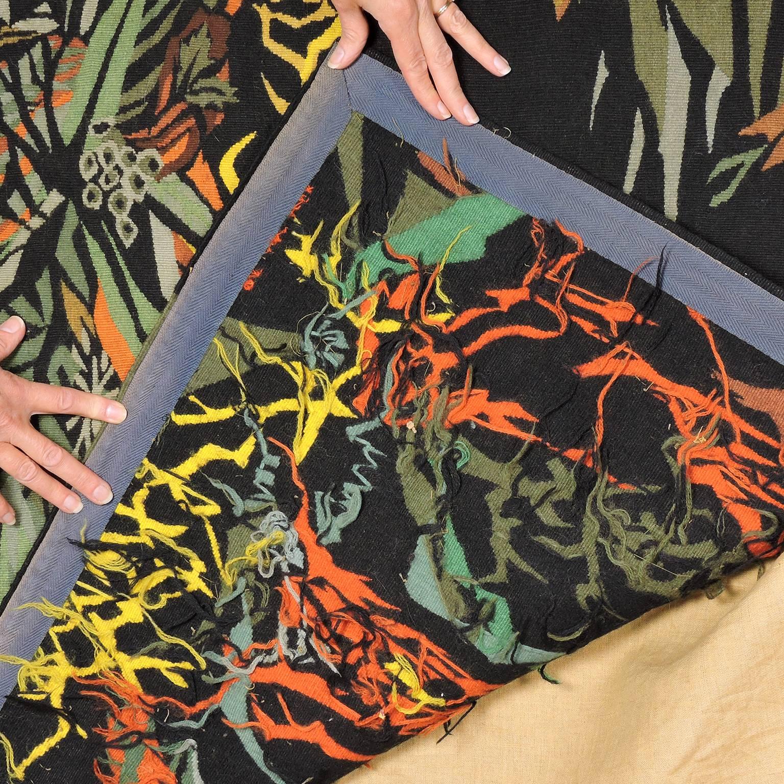 20th Century Mid-Century Modern Liliane Badin Needlepoint Tapestry