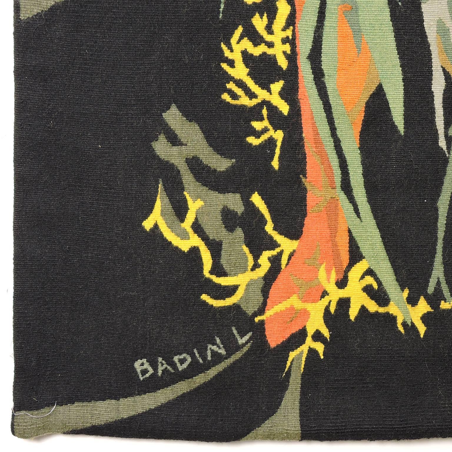 Danish Mid-Century Modern Liliane Badin Needlepoint Tapestry