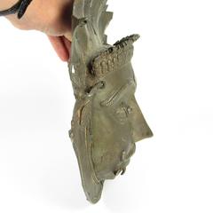 19th Century Indian Bronze Tiger Mask