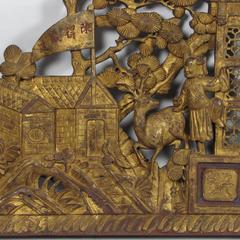 19th Century Chinese Giltwood Store Sign