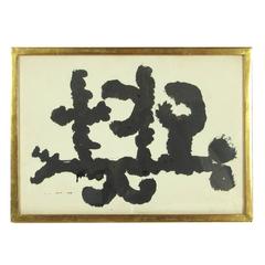 Anthony Caro Untitled Abstract Drawing in Ink, circa 1952