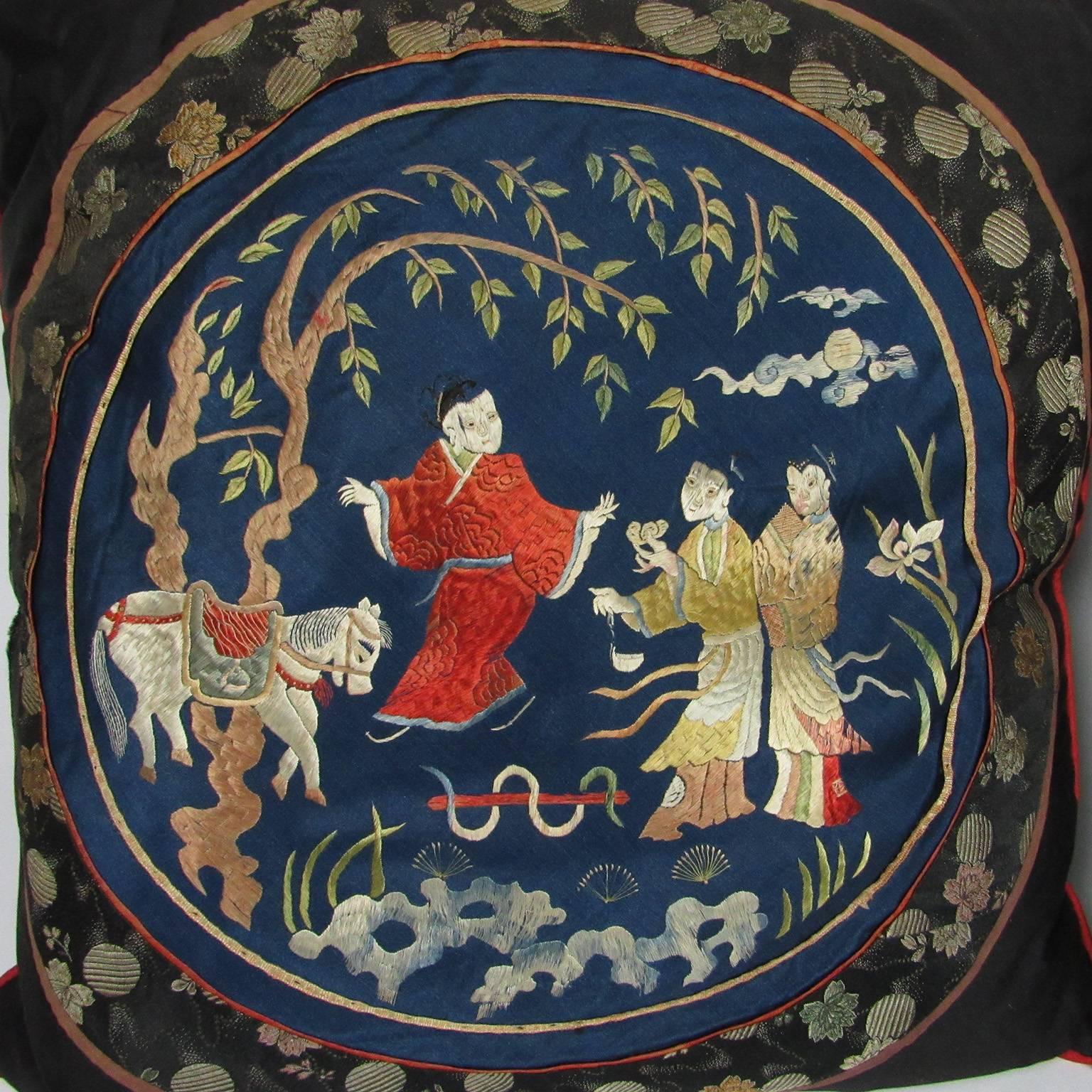 19th century chinese silk embroidery