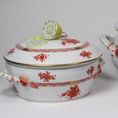 Three Herend 'Chinese Bouquet' Porcelain Covered Tureens