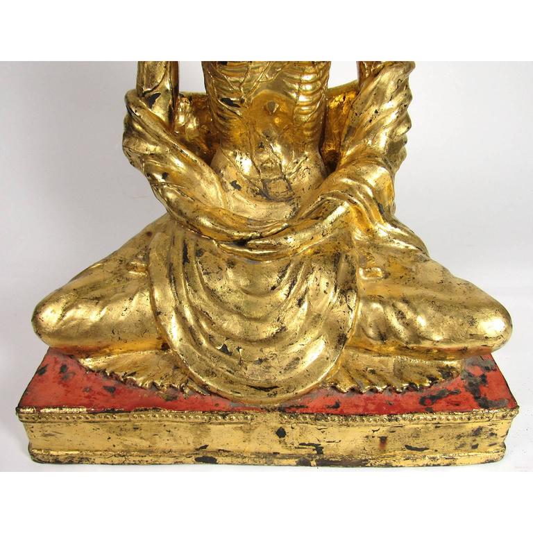 Gilt Bronze Statue of Fasting Buddha, 'Emaciated Buddha in Ghandaran