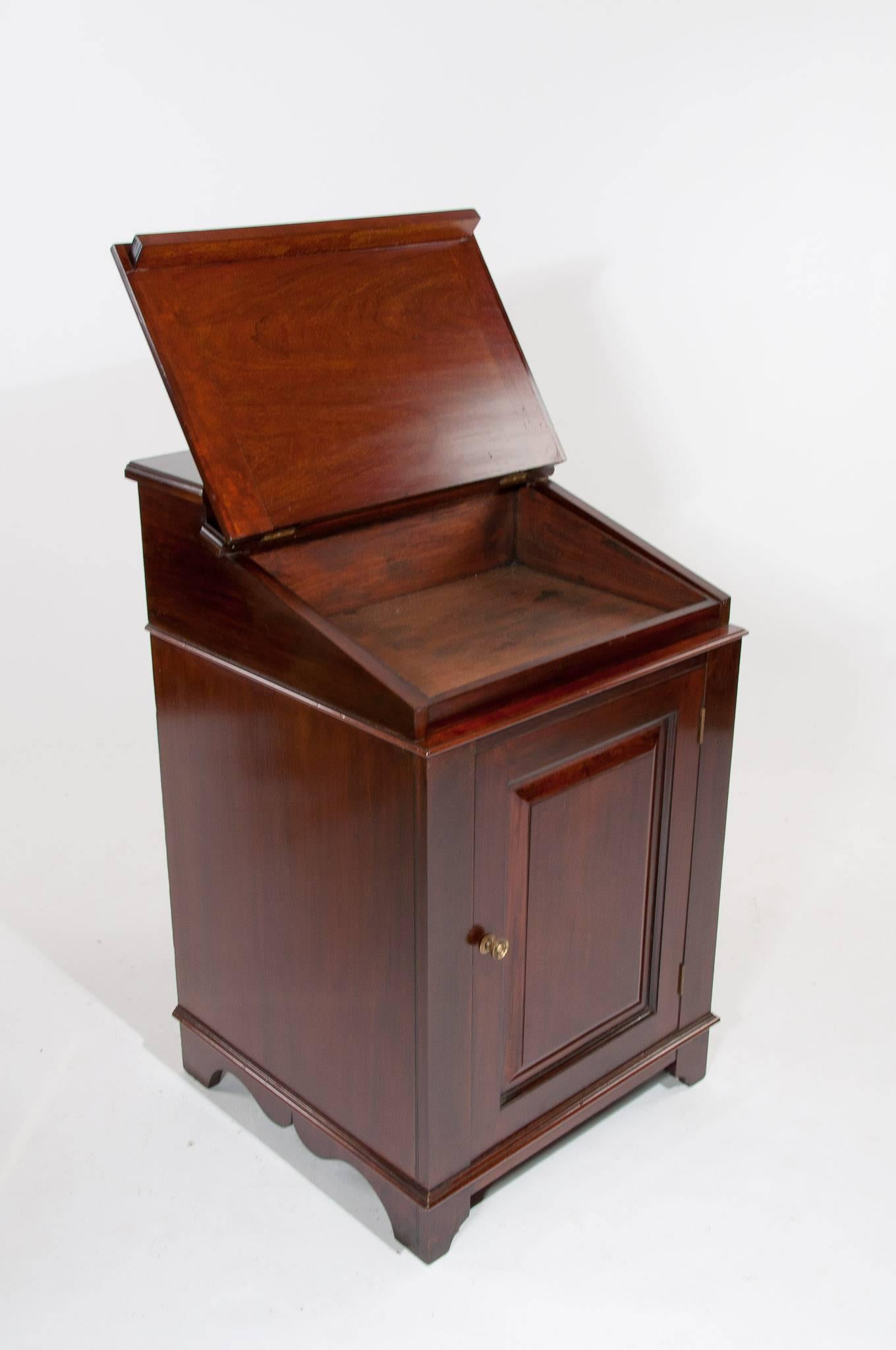 English Antique Mahogany Davenport Writing Desk