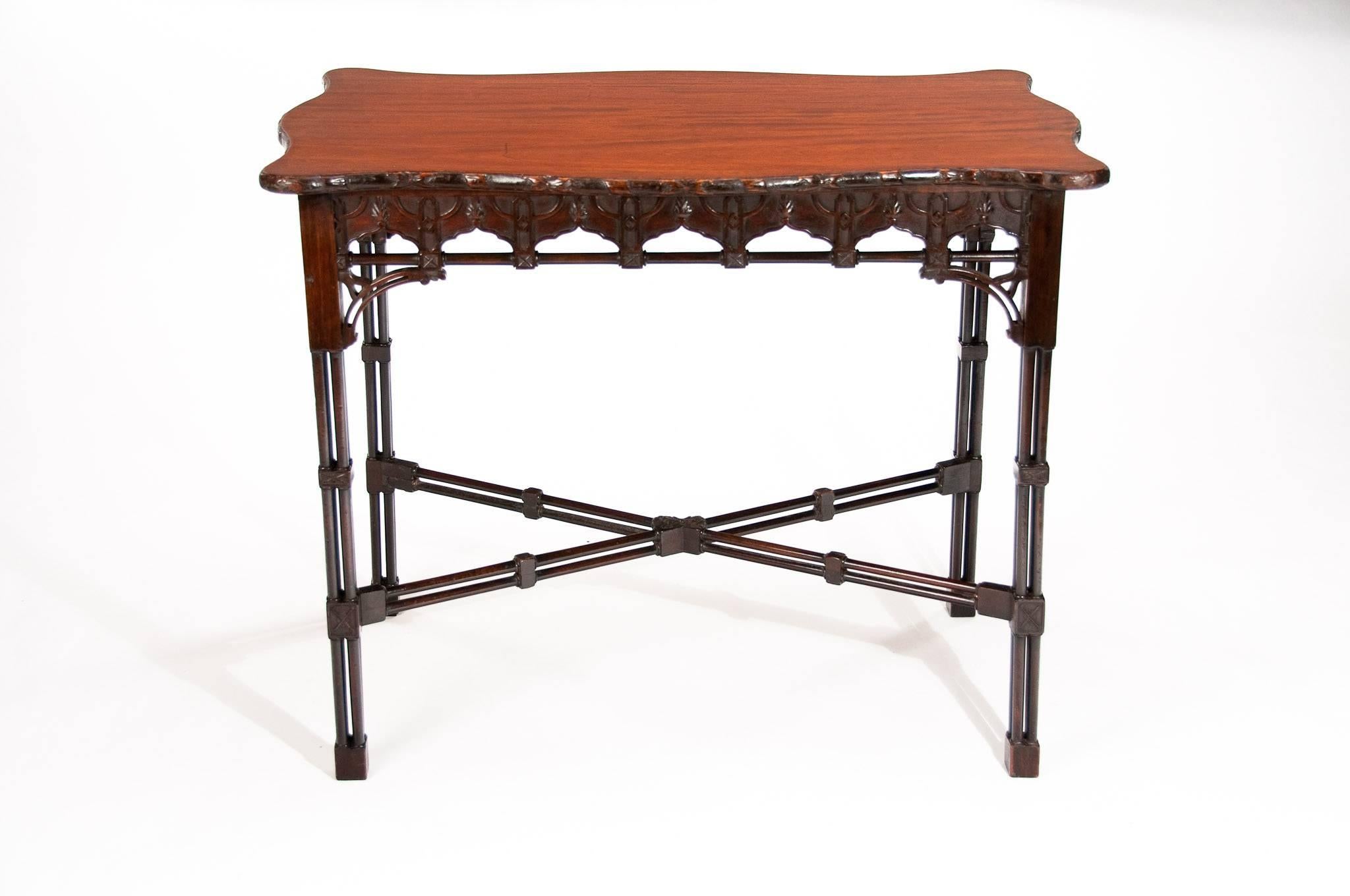 Quality Antique Mahogany Silver Table 2