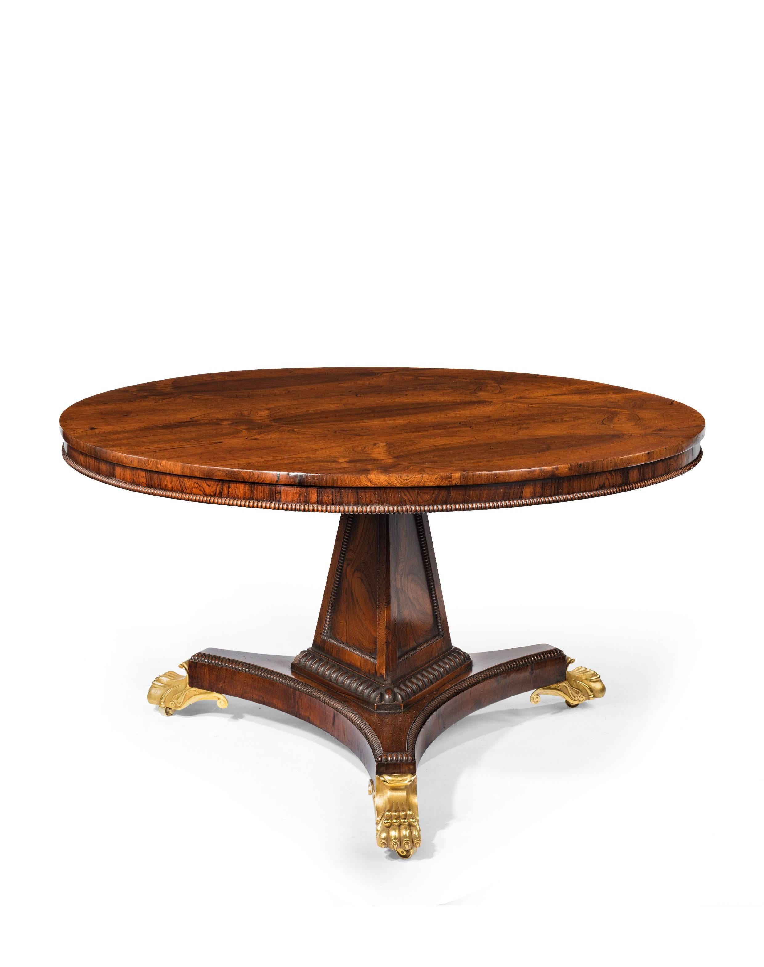 Great Britain (UK) Extremely Fine Regency Rosewood Centre/Breakfast Table