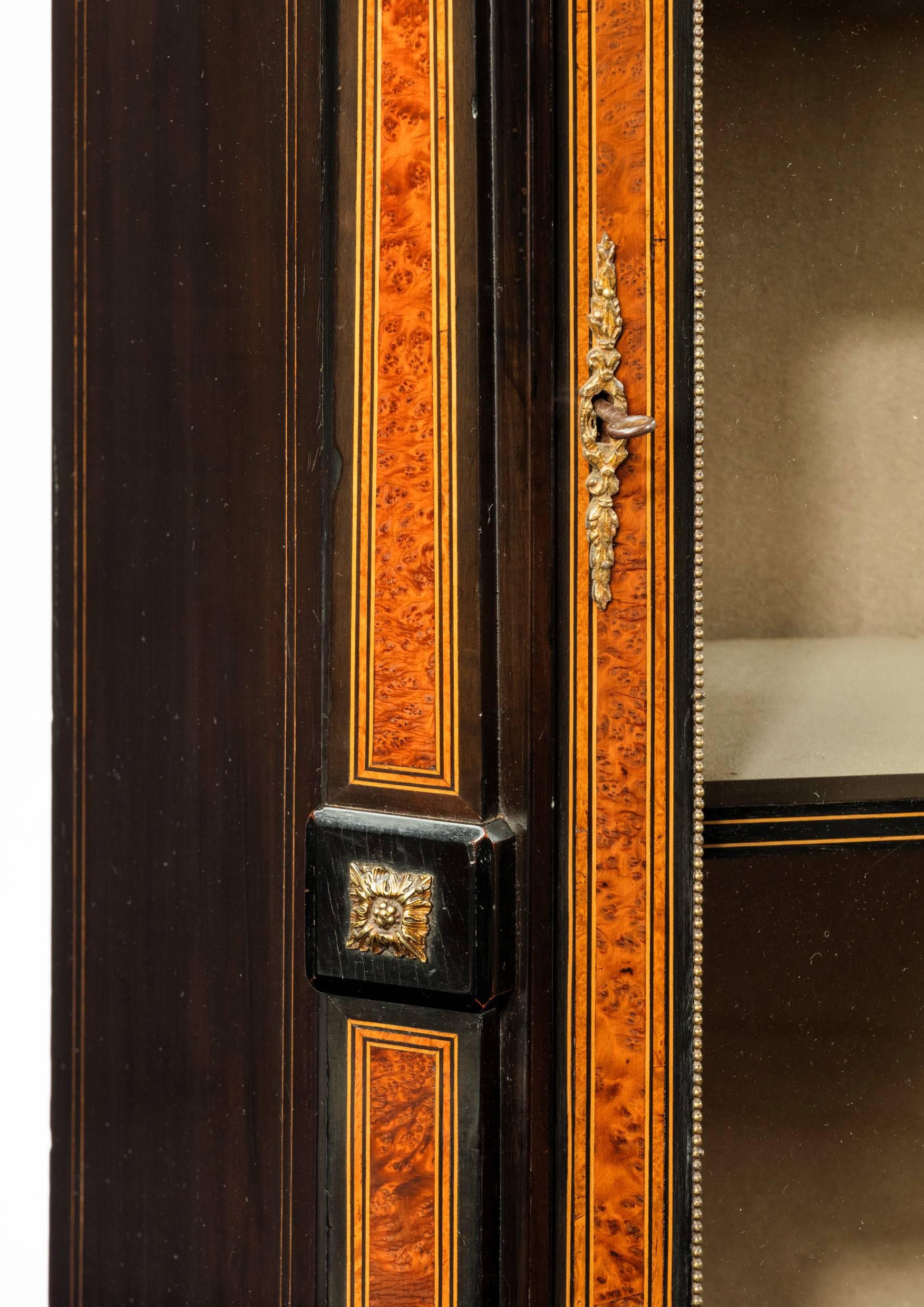 Ormolu Fine Pair of 19th Century Antique Pier Cabinets