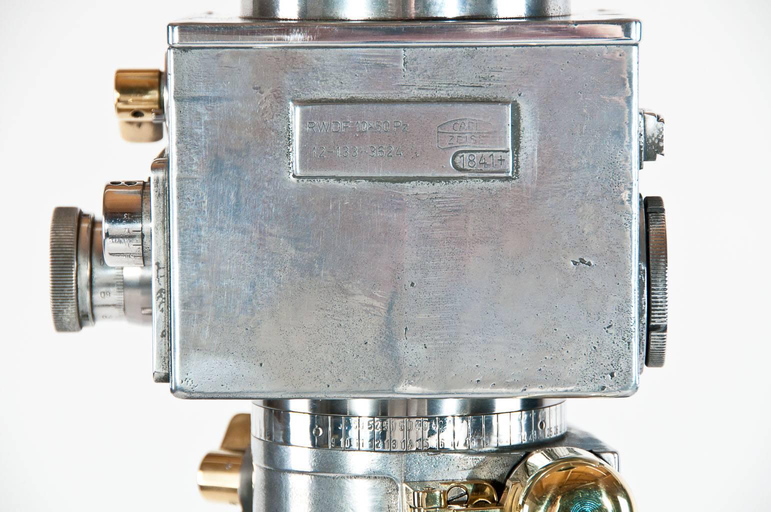Metal Carl Zeiss 10 x 50 Periscope On Tripod