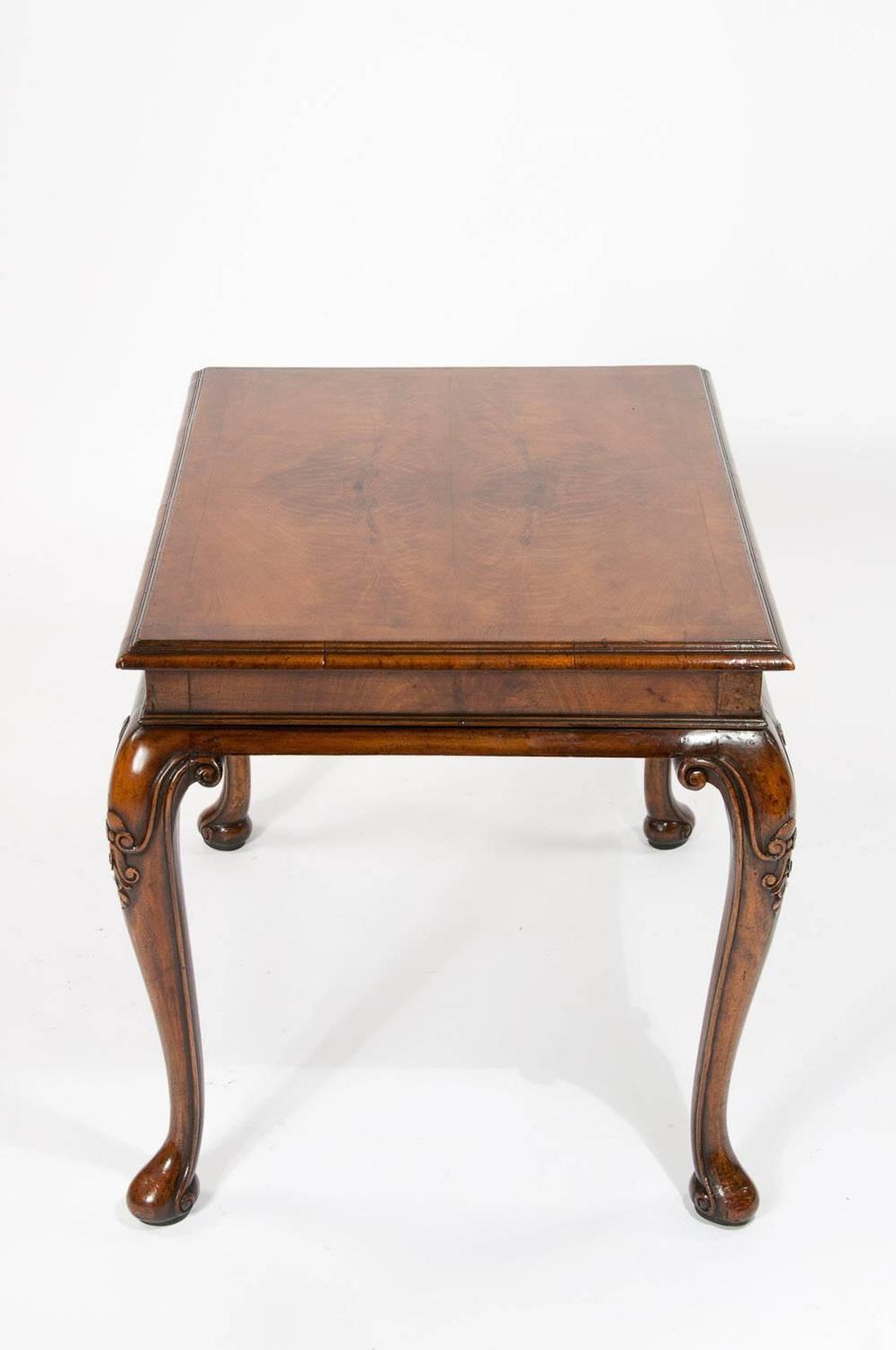 Antique Walnut Coffee Table on Cabriole Legs at 1stdibs