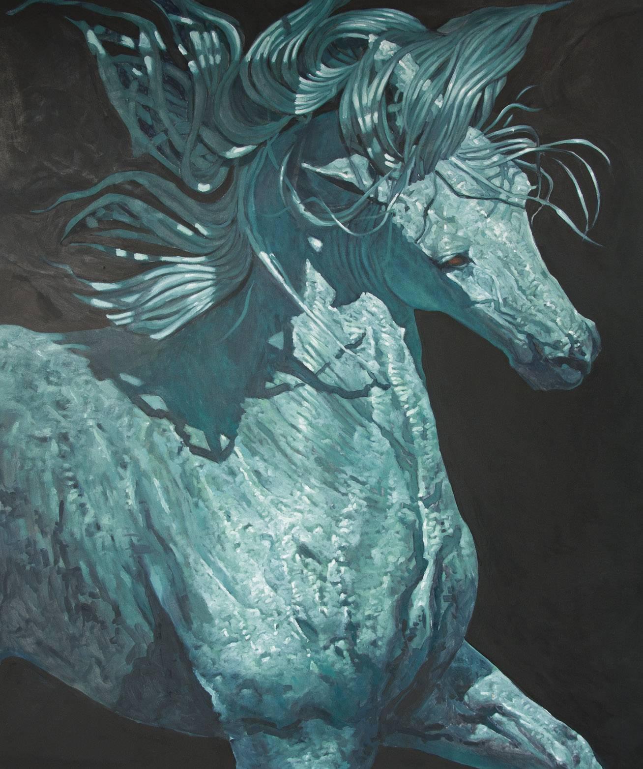 Huw Williams is a fine artist whose work is dominated by the horse, more specifically stunning, striking stallions showing their power and movement.

From his Perthshire studio Huw produces works on a large-scale, ranging from 5ft to 12ft, always