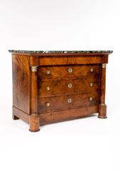 Fine Early 19th Century Burr Walnut Empire Commode