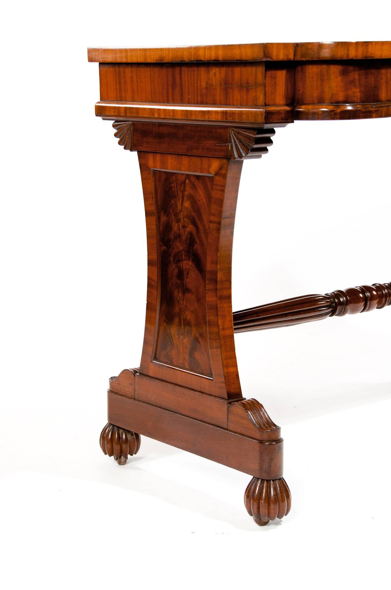 Victorian Antique 19th Century Mahogany Stretcher Table