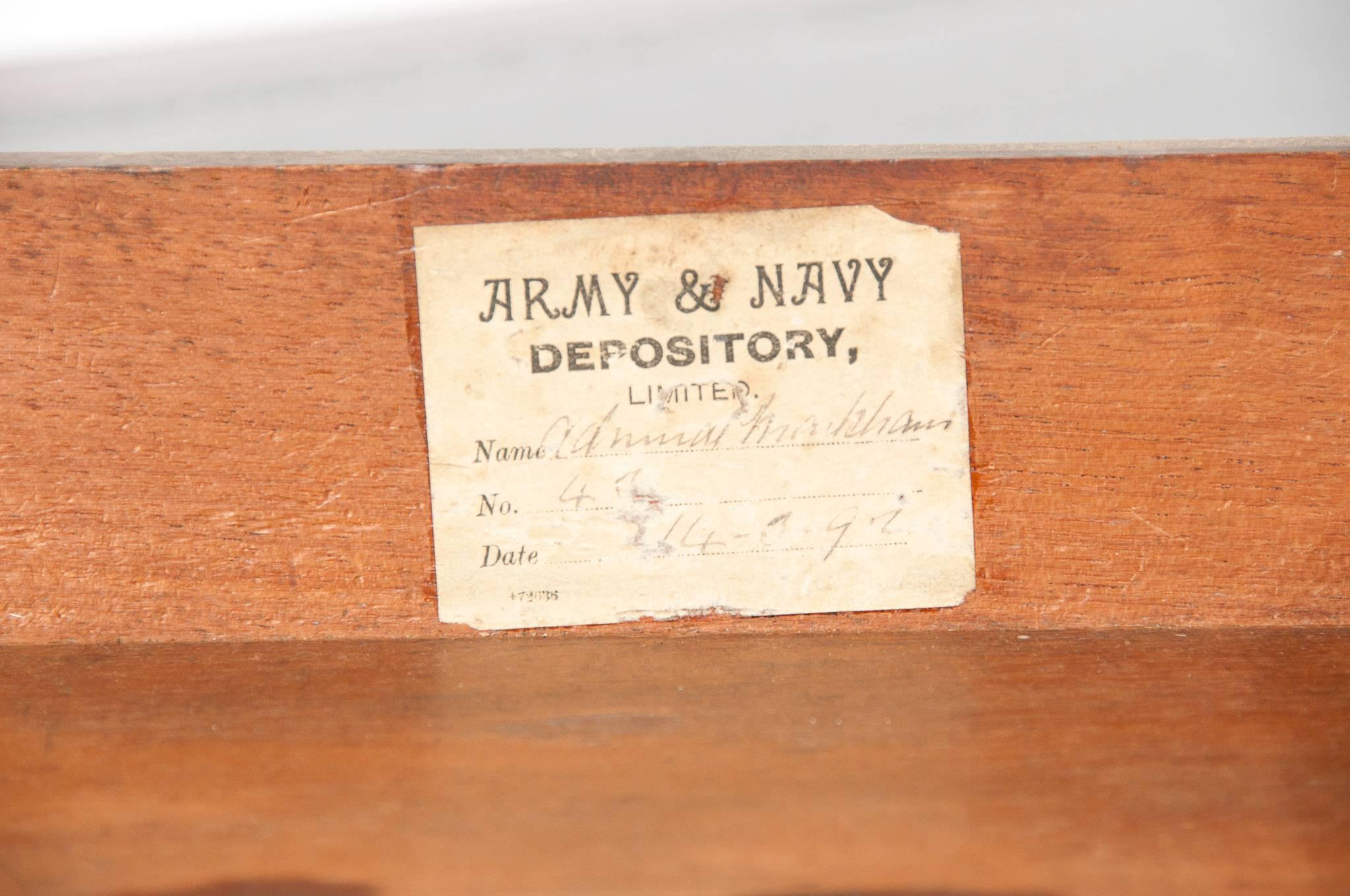 English Important Historical Desk of Admiral Markham