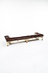 Quality Victorian Leather Upholstered Fender