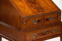 Antique Faded Mahogany Bureau on Stand