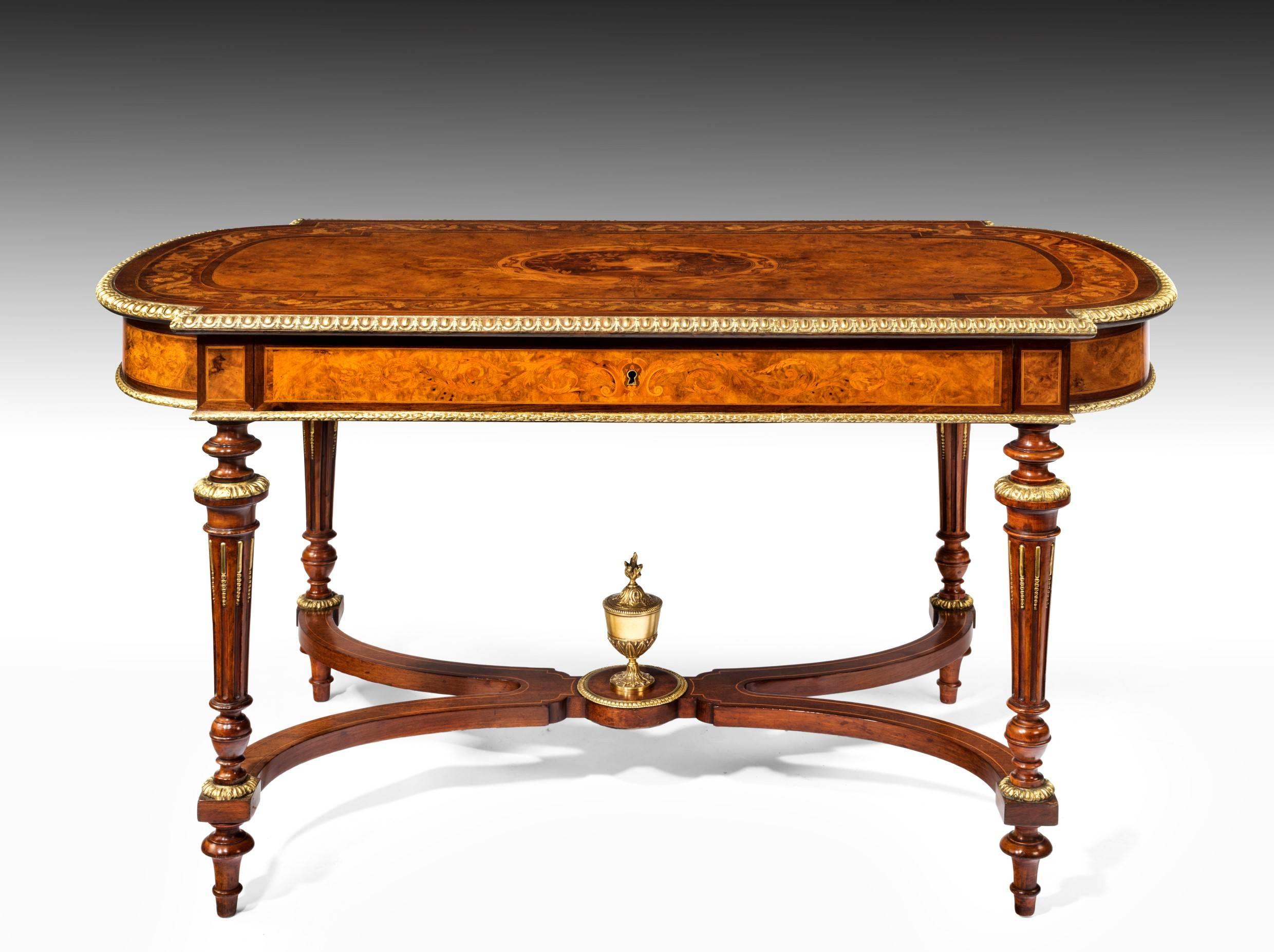 Louis XVI Exceptional Quality Holland and Sons Centre Library Table