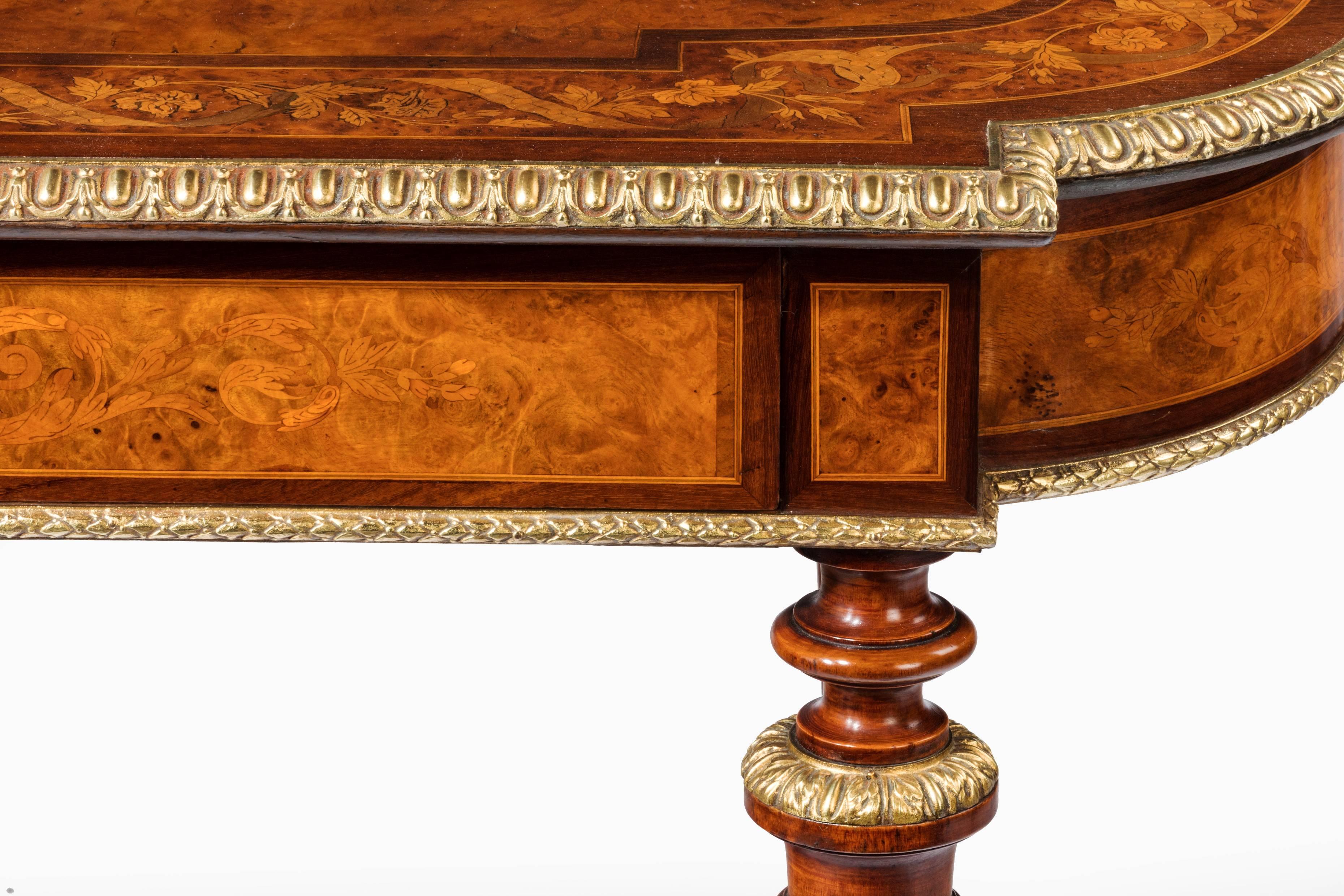 Marquetry Exceptional Quality Holland and Sons Centre Library Table