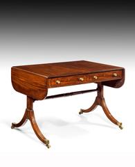 Elegant Regency Mahogany Sofa Table