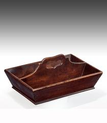 Fine Georgian Mahogany Cutlery Tray