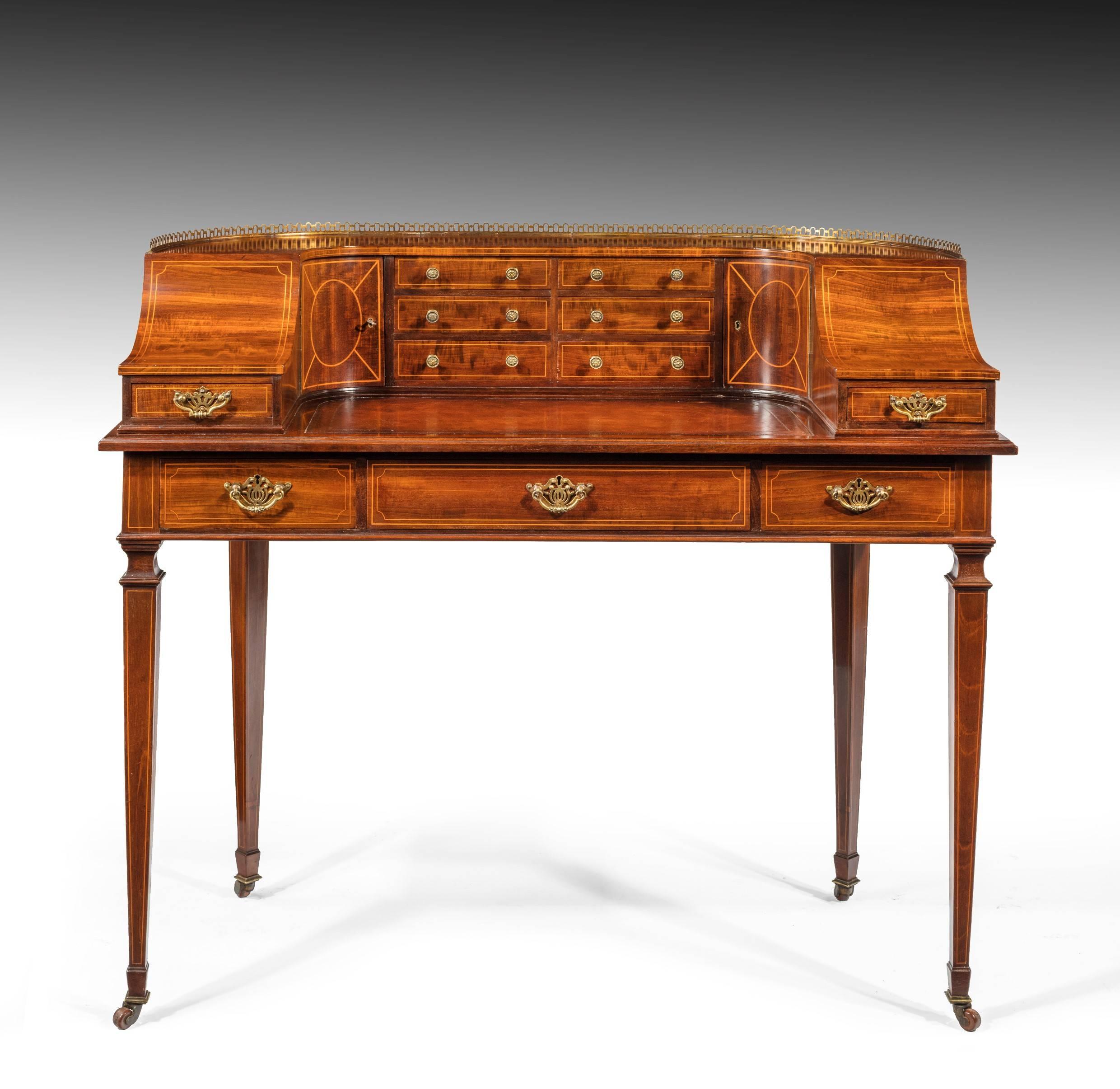 Great Britain (UK) Fine 19th Century Mahogany Carlton House Desk