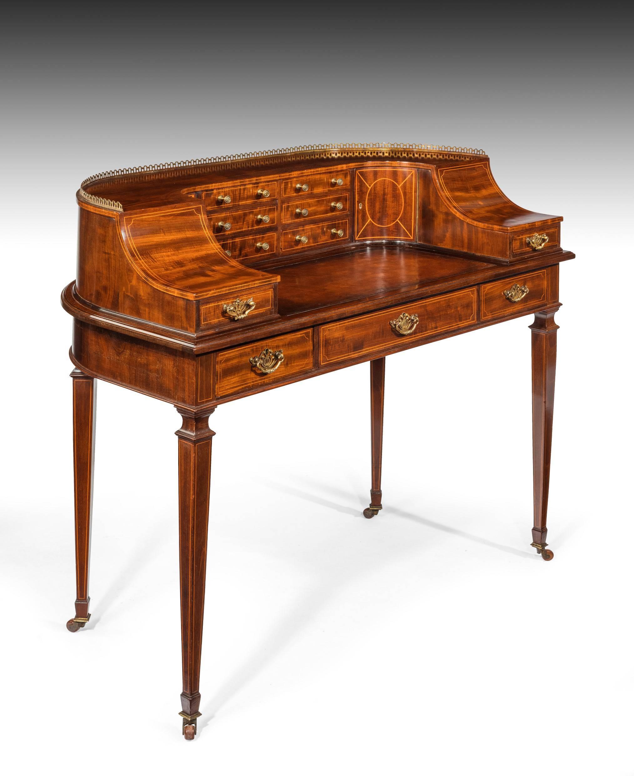 Fine 19th Century Mahogany Carlton House Desk 3