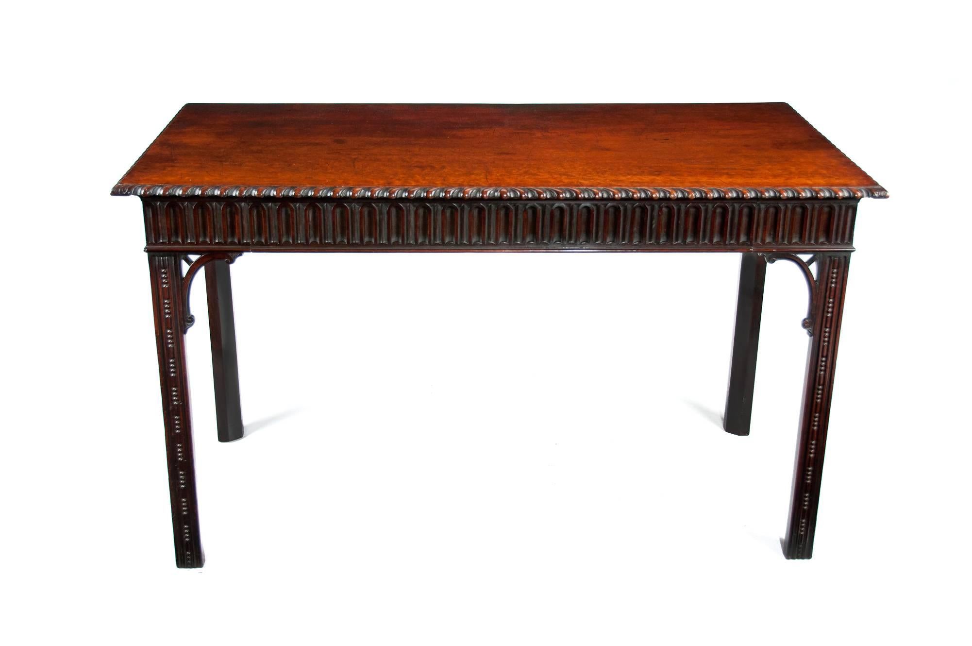 Early 19th Century Georgian Mahogany Console, Serving Table, W.Williamson & Son 5