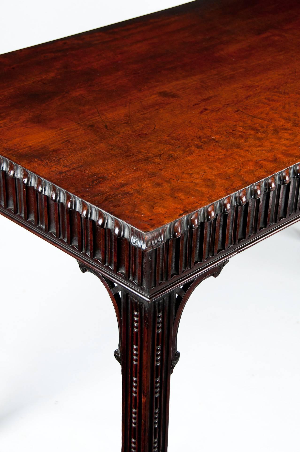 Early 19th Century Georgian Mahogany Console, Serving Table, W.Williamson & Son 1