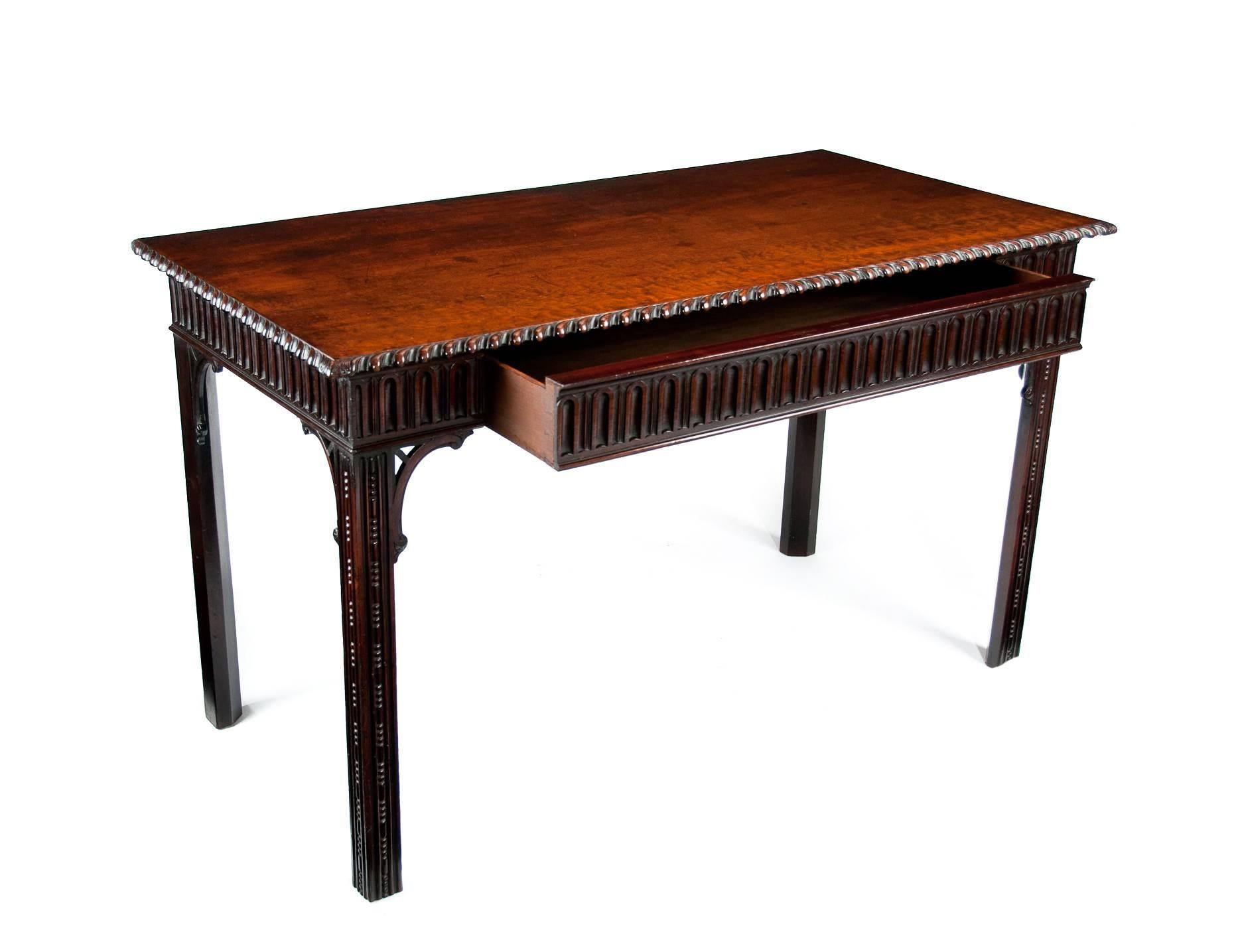 Early 19th Century Georgian Mahogany Console, Serving Table, W.Williamson & Son 3