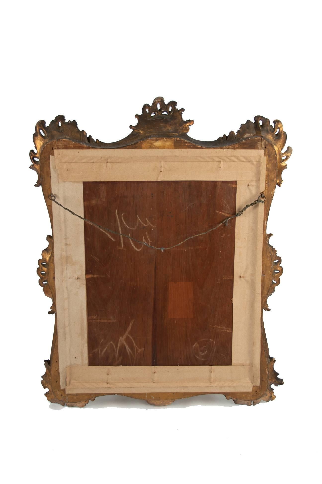 Carved Giltwood 19th Century Mirror 4