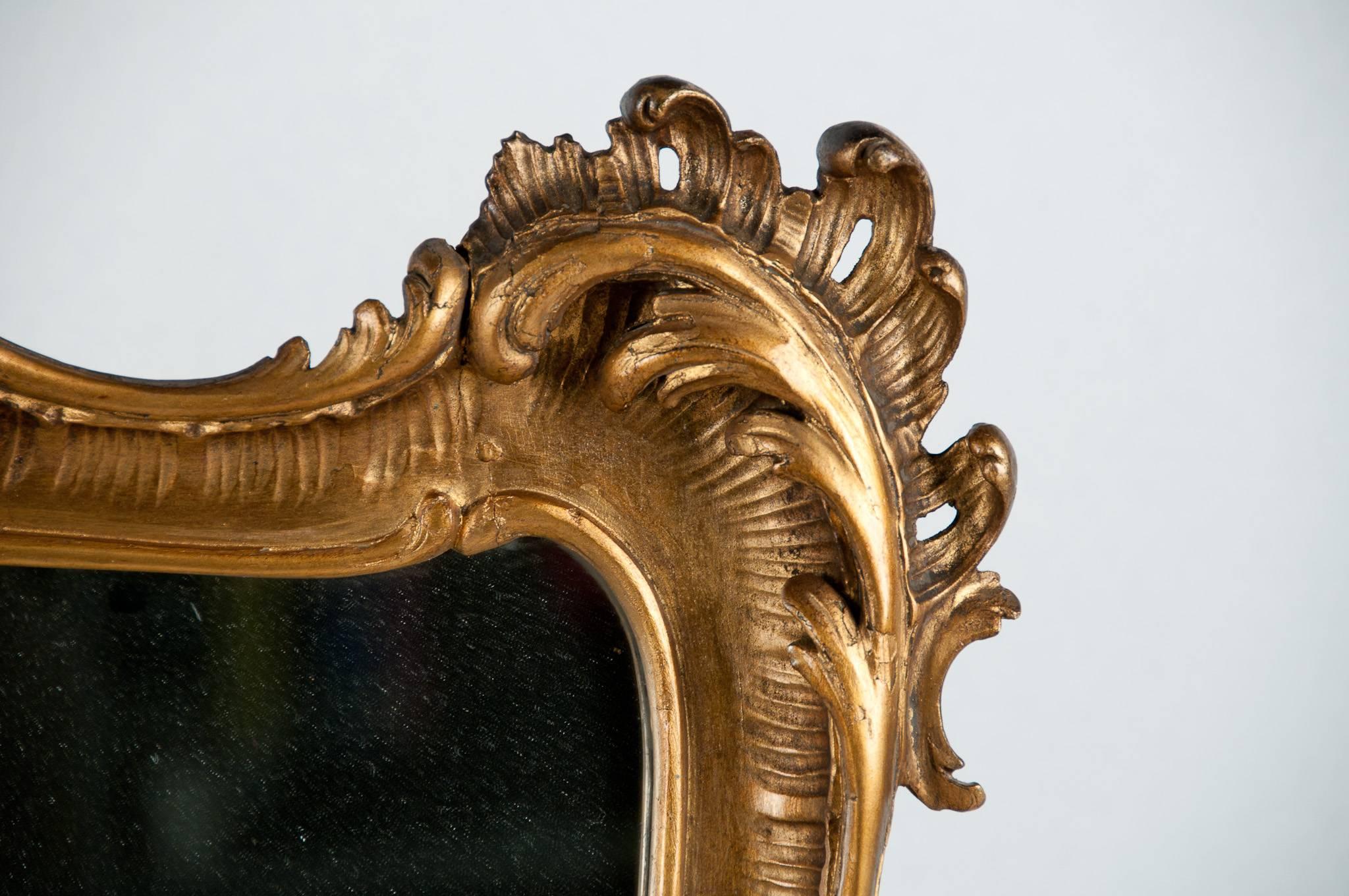 Carved Giltwood 19th Century Mirror 2