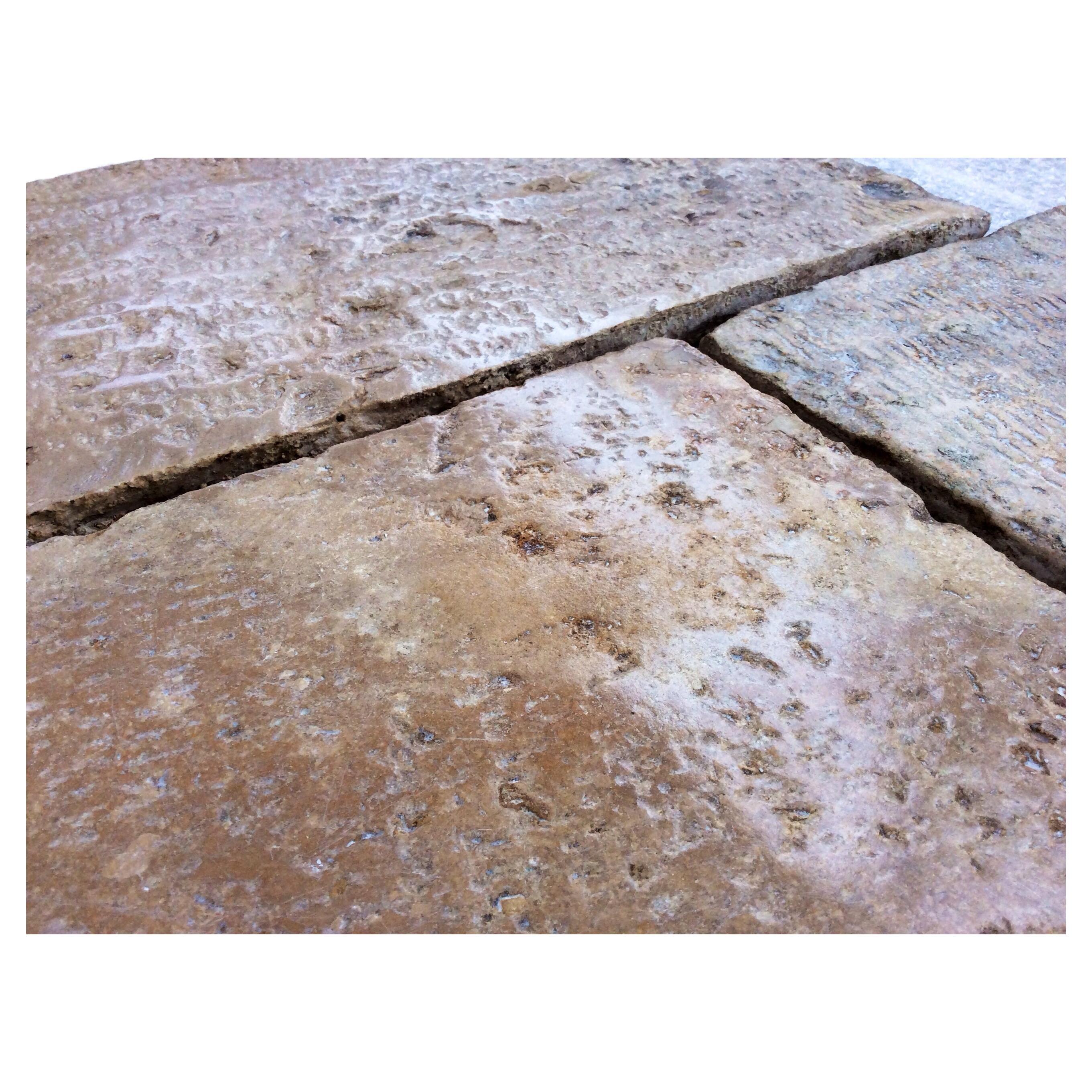Antike Stein-Boden, antike französische Bodenbeläge, Originalzeitalter, 18. Jahrhundert