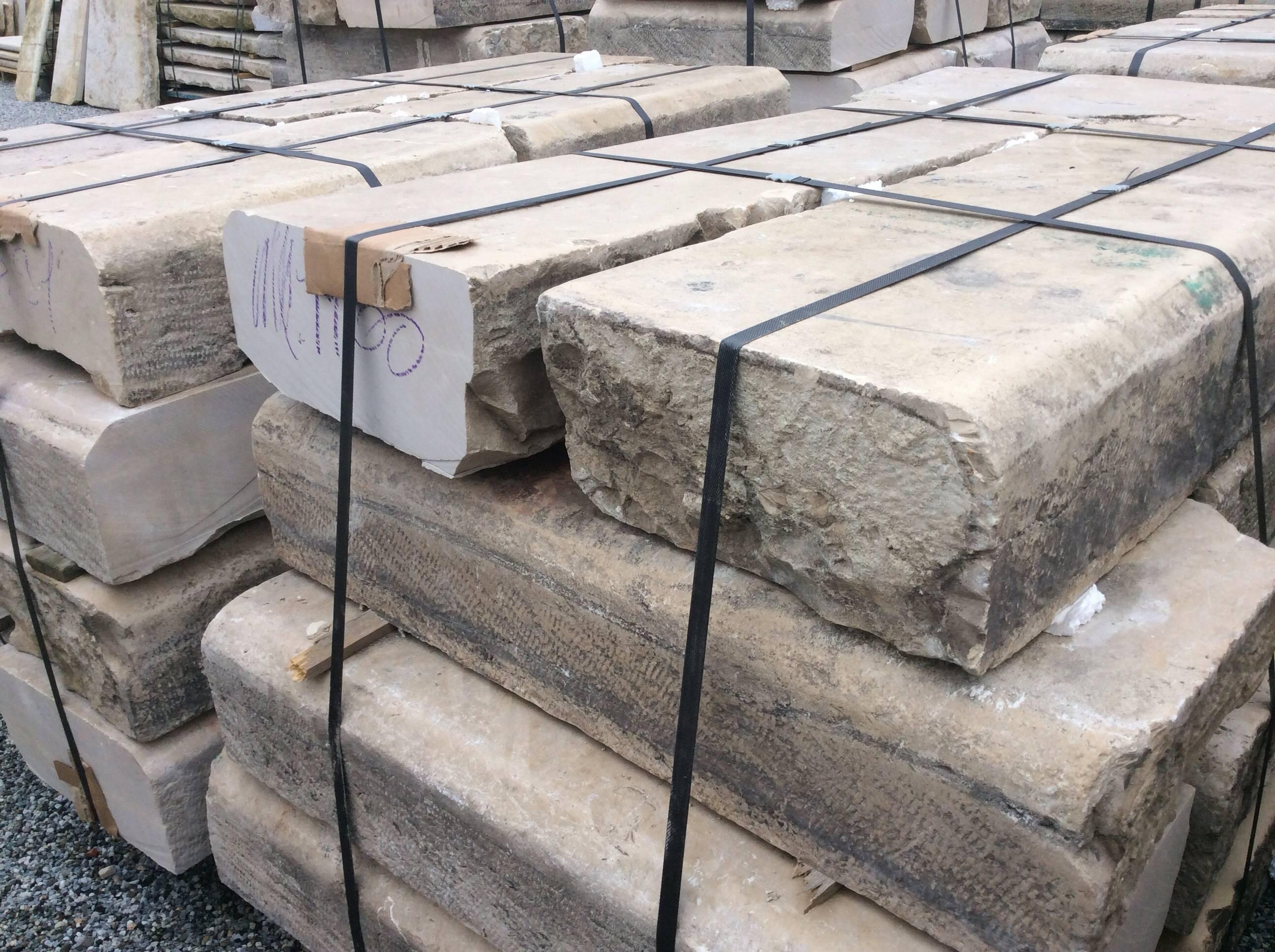 European Antique Garden, Architectural Salvage Stones, French Limestone 18th Century For Sale