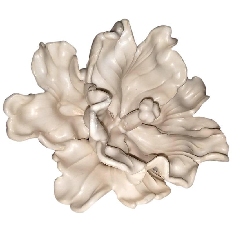Matthew Solomon Ceramic Tulip, White For Sale