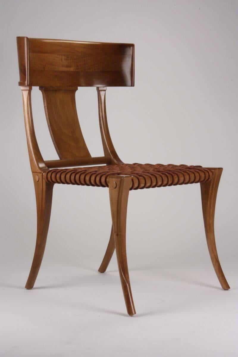 Greek Robsjohn-Gibbings for Saridis of Athens Klismos Chair Model 3, New, Custom Order For Sale