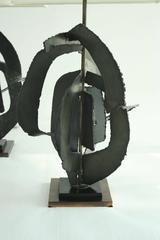Pair of Harry Balmer Brutalist Lamps for Laurel