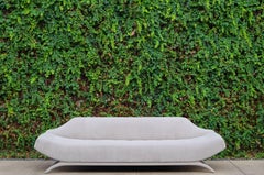 Emily Summers Studio Line Gondola Sofa, Light Grey Corragio Velvet, Upholstered