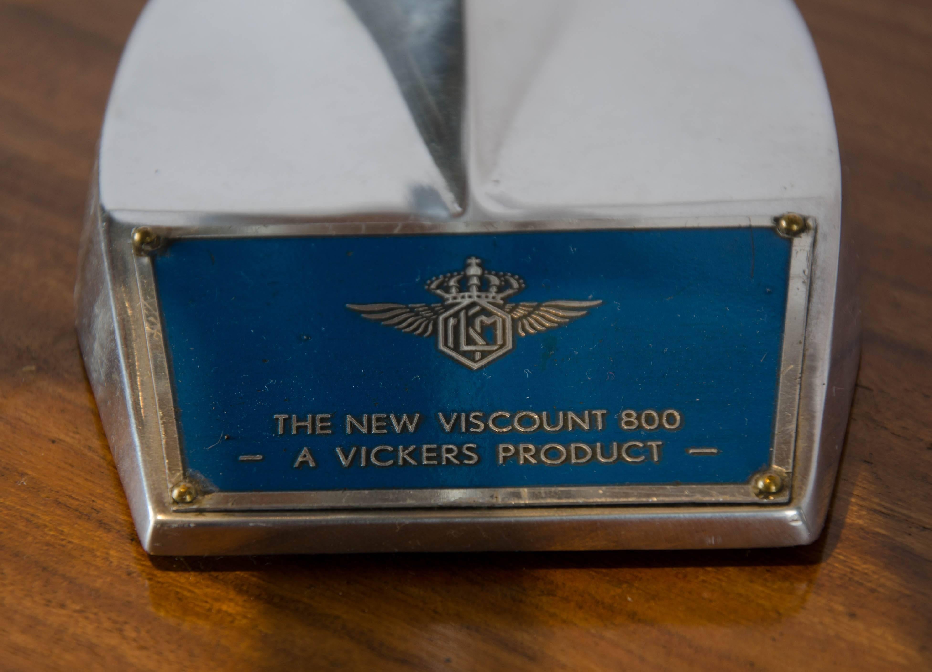 Modèle Vickers Viscount 800, fabriqué pour KLM, datant d'environ 1957 Excellent état - En vente à London, GB