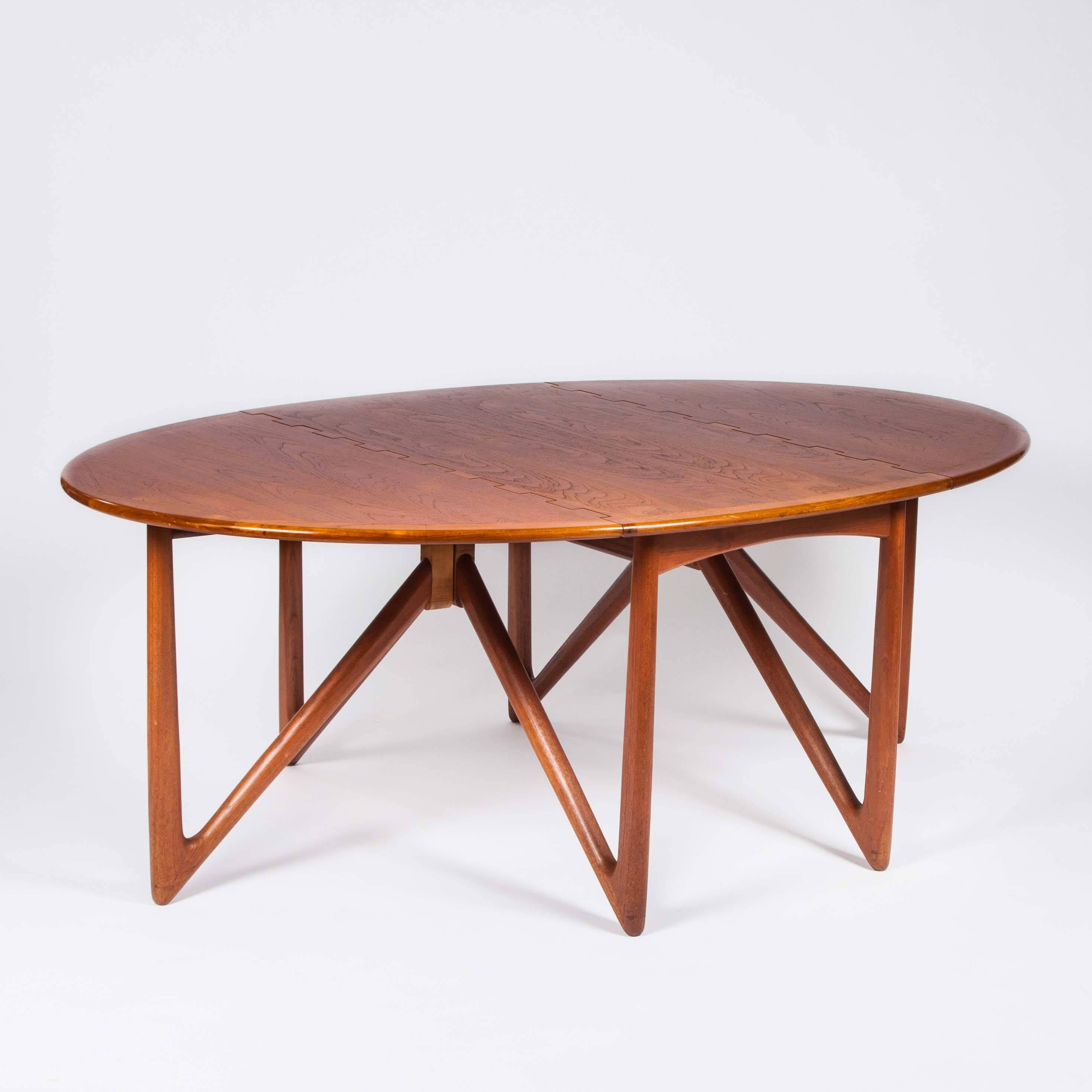 20ième siècle Table de salle à manger conçue par Kurt stervig, Danemark, vers 1960 en vente