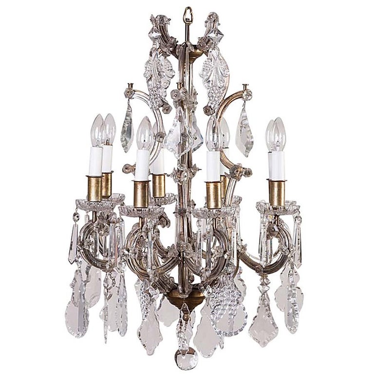 Marie Therese 8 light Clear Crystal droplet Chandelier Pendant Lamp Marie Therese 8 light Clear Crystal droplet Chandelier Pendant Lamp
