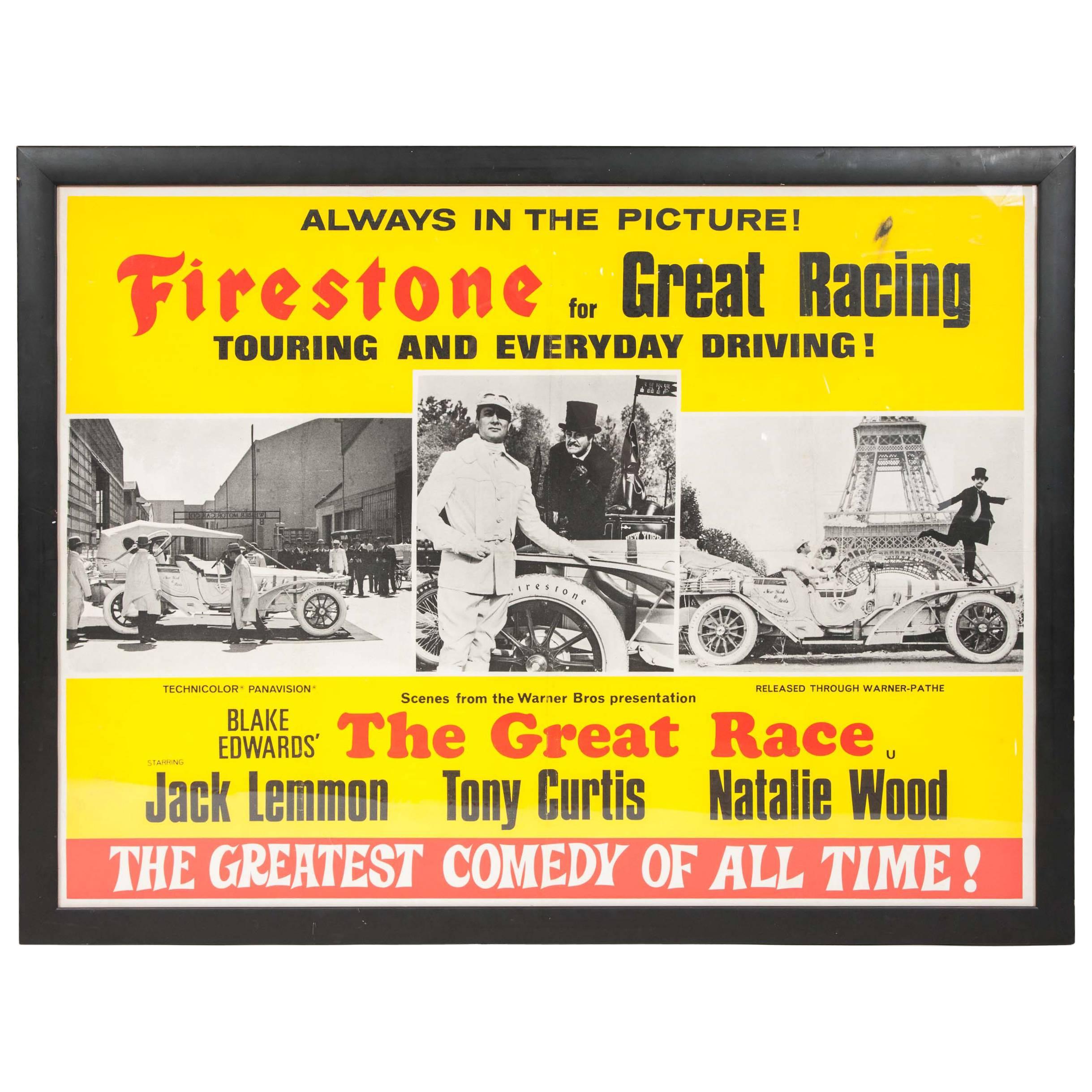 Great Race Film Poster "The Greatest Comedy of All Time" For Sale