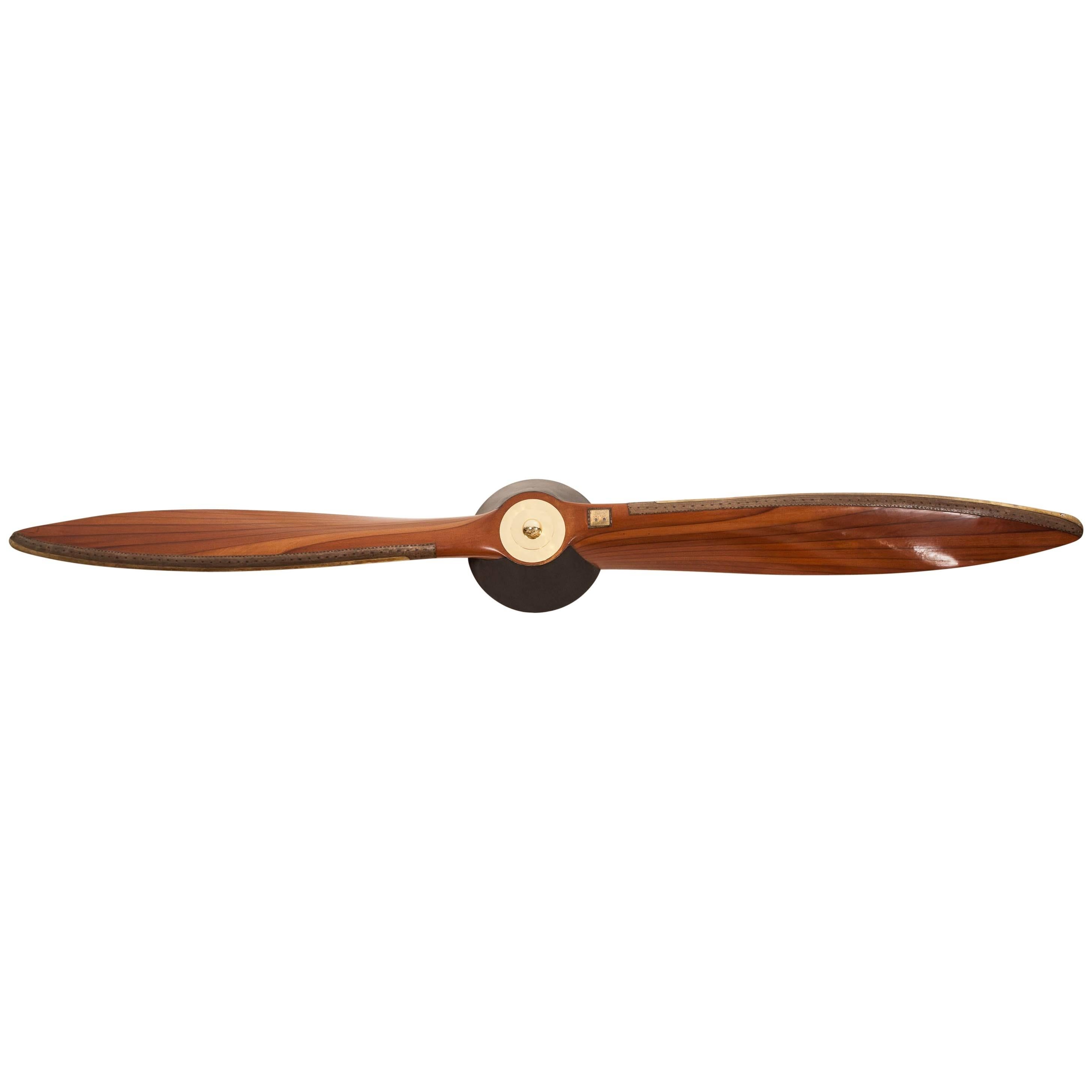Large Wall Mounted Mahogany Propeller, by the Hawker Aircraft Co, Dated 1936
