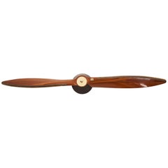 Vintage Large Wall Mounted Mahogany Propeller, by the Hawker Aircraft Co, Dated 1936