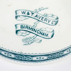 Two Victorian ceramic weights by W & T Avery of Birmingham