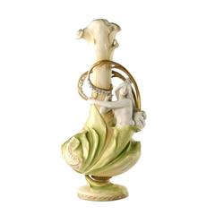 19th Century Eduard Stellmacher for Amphora "Lily of the Valley" Maiden Vase