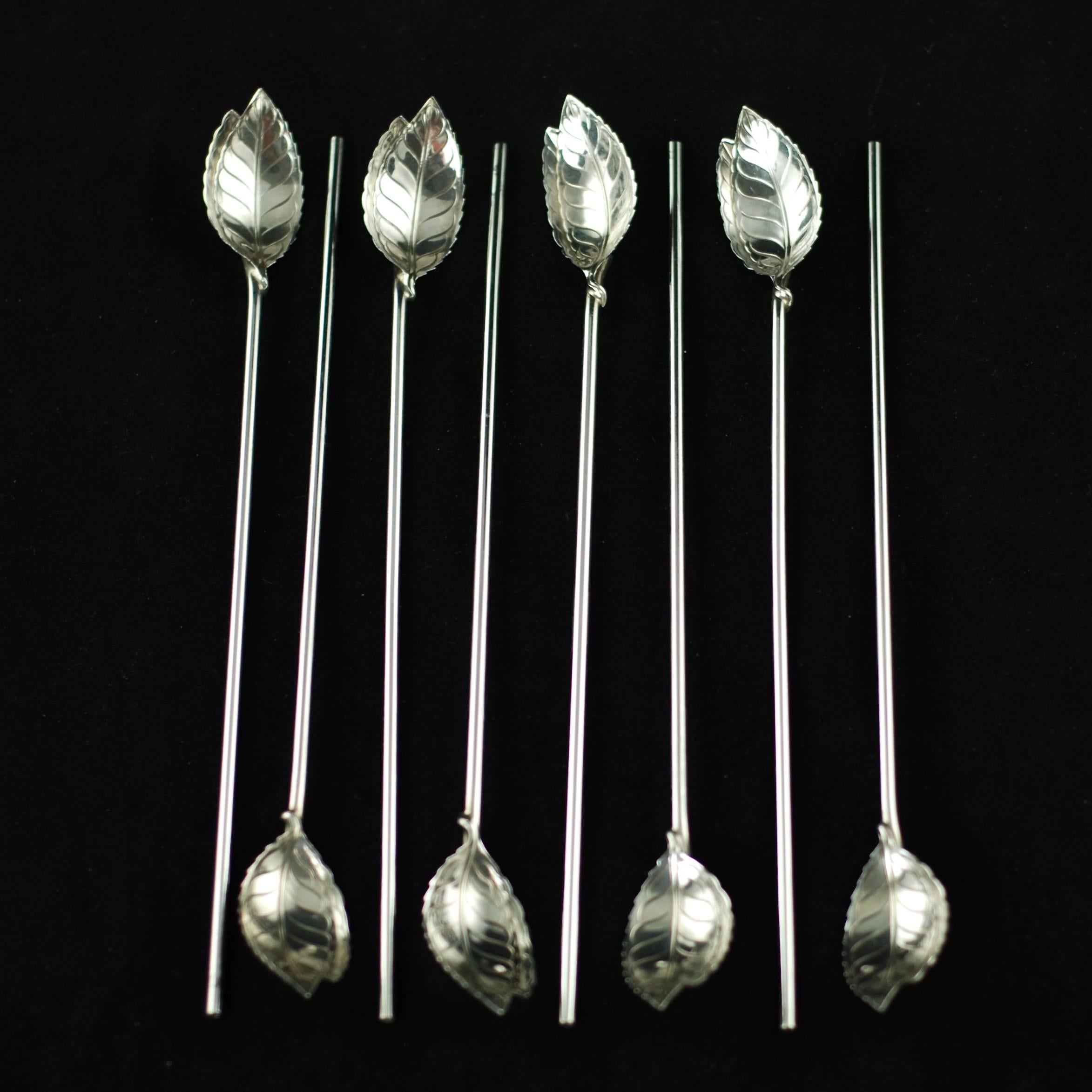mint julep straw spoons